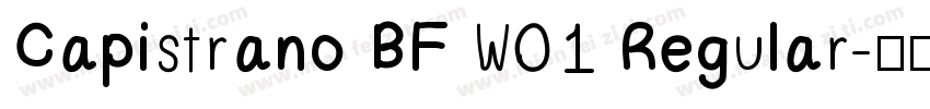 Capistrano BF W01 Regular字体转换